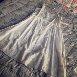 ALL WHITE PLUS SIZE SUMMER DRESS